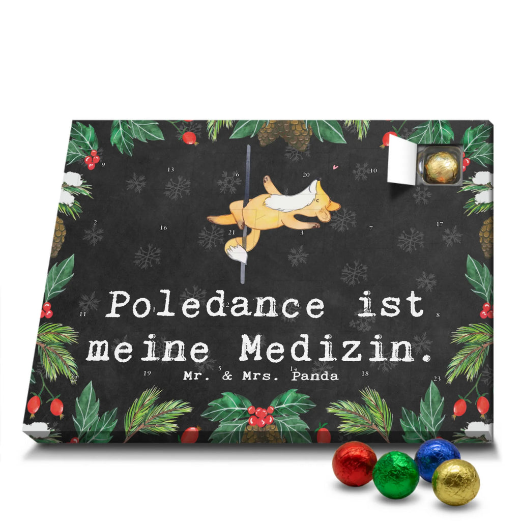 Schoko Adventskalender Fuchs Poledance Adventskalender, Schokoladen Adventskalender, Schoko Adventskalender, Geschenk, Sport, Sportart, Hobby, Schenken, Danke, Dankeschön, Auszeichnung, Gewinn, Sportler, Pole Dance, Tanzen, Tanz