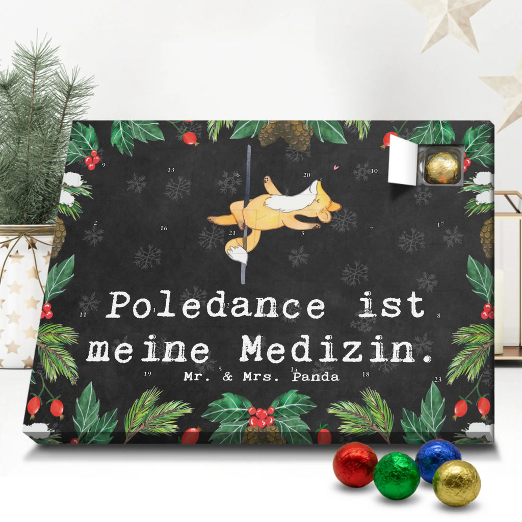 Schoko Adventskalender Fuchs Poledance Adventskalender, Schokoladen Adventskalender, Schoko Adventskalender, Geschenk, Sport, Sportart, Hobby, Schenken, Danke, Dankeschön, Auszeichnung, Gewinn, Sportler, Pole Dance, Tanzen, Tanz