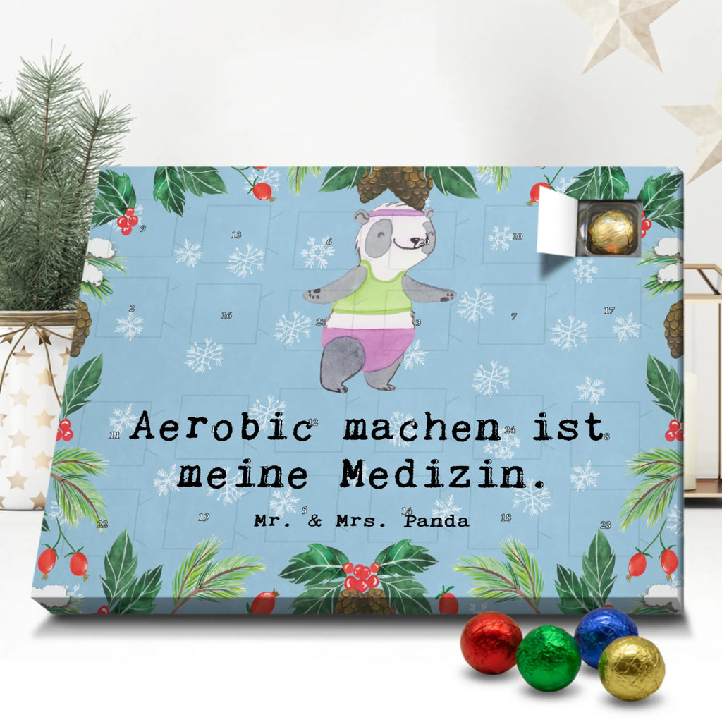 Schoko Adventskalender Panda Aerobic Adventskalender, Schokoladen Adventskalender, Schoko Adventskalender, Geschenk, Sport, Sportart, Hobby, Schenken, Danke, Dankeschön, Auszeichnung, Gewinn, Sportler, Aerobic, Aerobic Fitness, Fitnessstudio