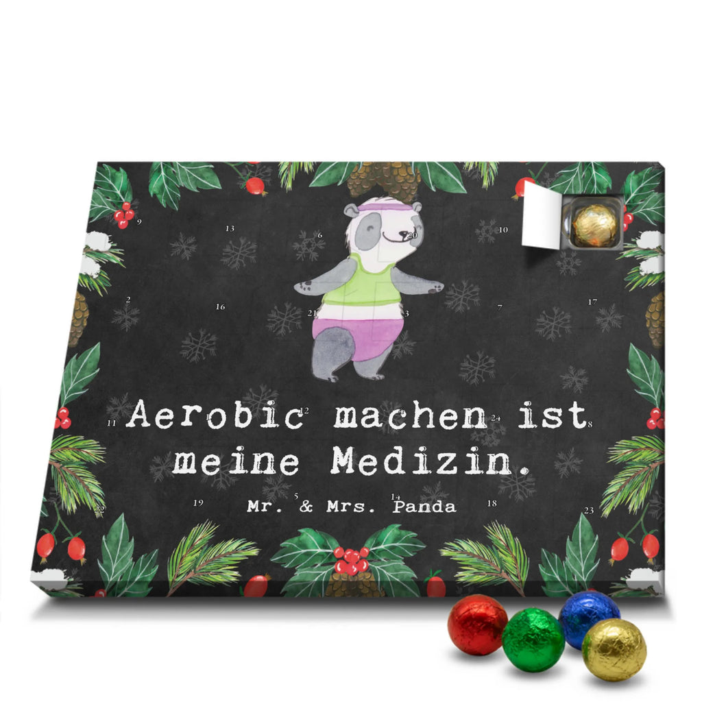 Schoko Adventskalender Panda Aerobic Adventskalender, Schokoladen Adventskalender, Schoko Adventskalender, Geschenk, Sport, Sportart, Hobby, Schenken, Danke, Dankeschön, Auszeichnung, Gewinn, Sportler, Aerobic, Aerobic Fitness, Fitnessstudio