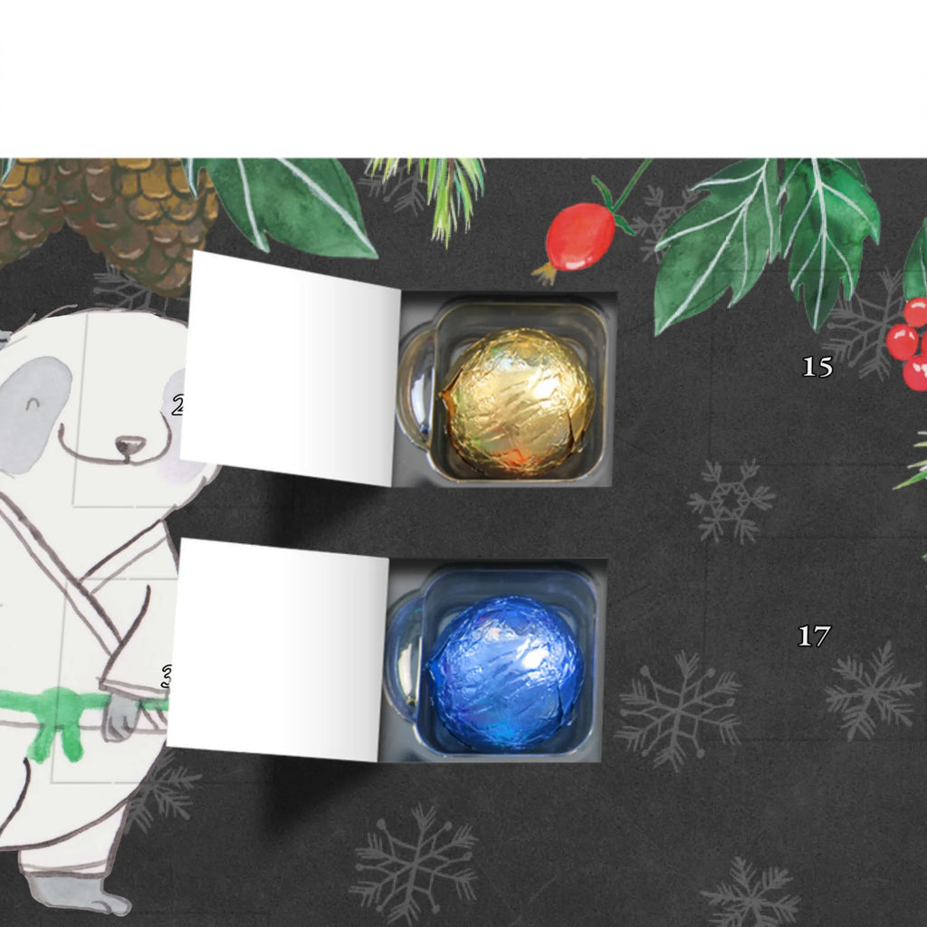 Schoko Adventskalender Panda Jiu Jitsu Adventskalender, Schokoladen Adventskalender, Schoko Adventskalender, Geschenk, Sport, Sportart, Hobby, Schenken, Danke, Dankeschön, Auszeichnung, Gewinn, Sportler, Jiu Jitsu, japanische Kampfkunst, Selbstverteidigung