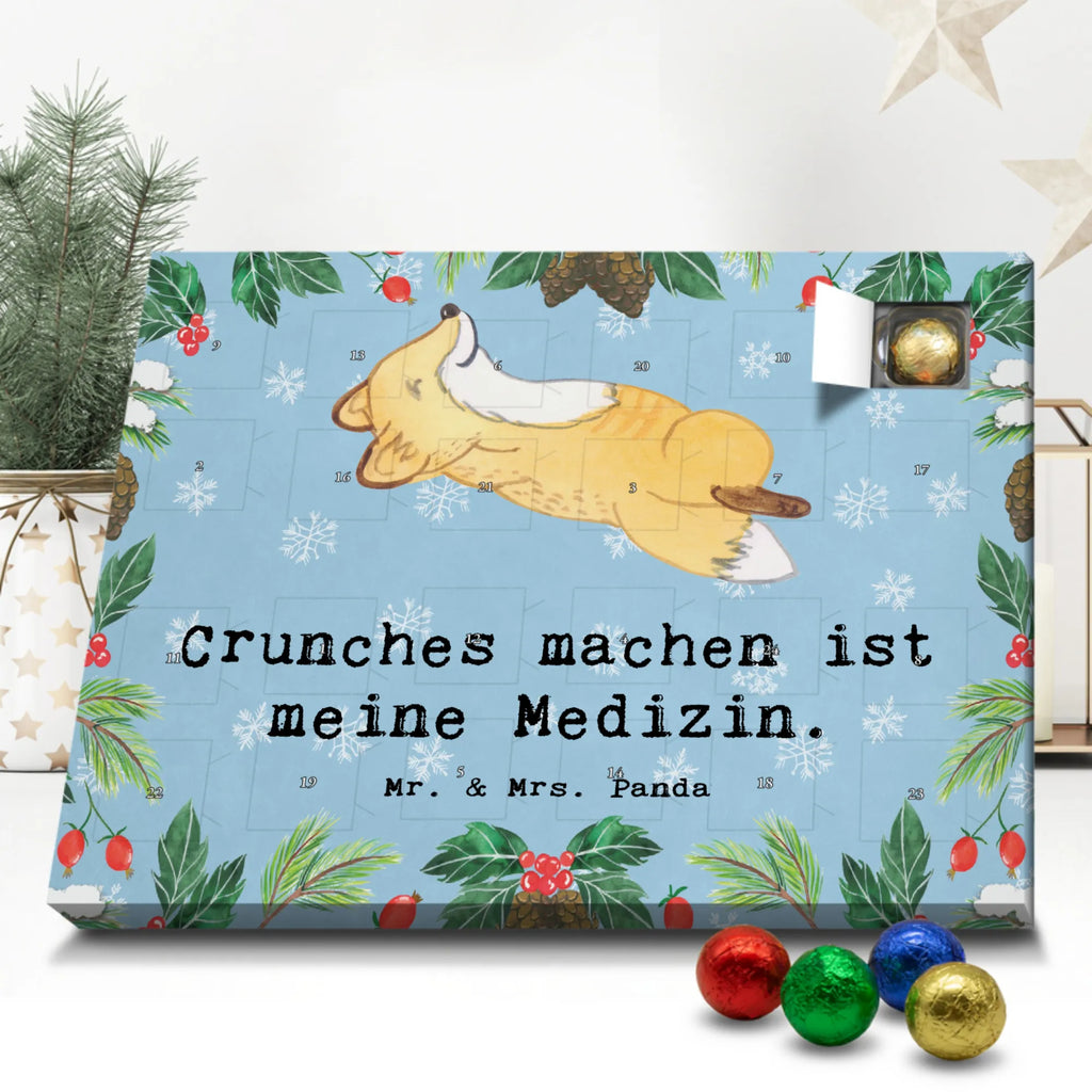 Schoko Adventskalender Fuchs Crunches Adventskalender, Schokoladen Adventskalender, Schoko Adventskalender, Geschenk, Sport, Sportart, Hobby, Schenken, Danke, Dankeschön, Auszeichnung, Gewinn, Sportler, Crunches, Fitness, Bauchpressen, Fitnessstudio