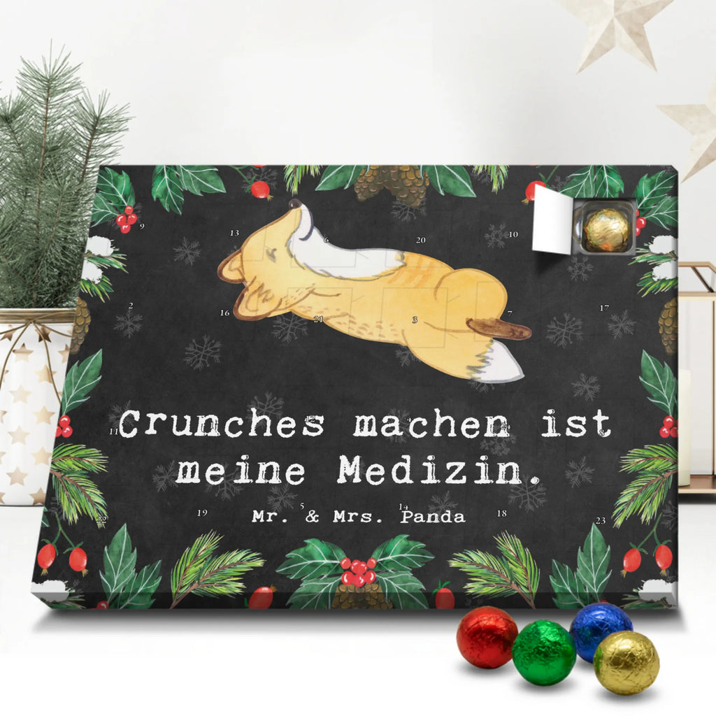 Schoko Adventskalender Fuchs Crunches Adventskalender, Schokoladen Adventskalender, Schoko Adventskalender, Geschenk, Sport, Sportart, Hobby, Schenken, Danke, Dankeschön, Auszeichnung, Gewinn, Sportler, Crunches, Fitness, Bauchpressen, Fitnessstudio