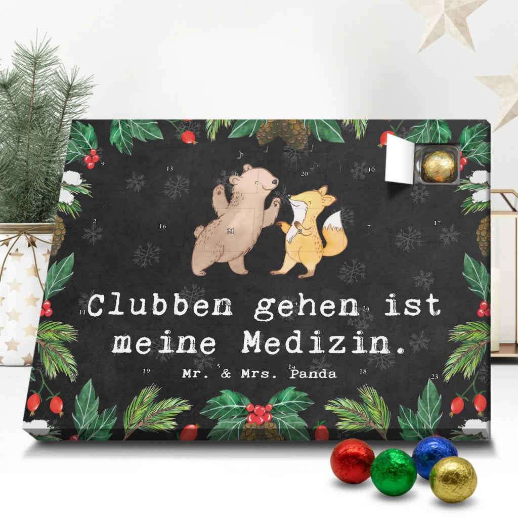 Schoko Adventskalender Bär & Fuchs Disco Adventskalender, Schokoladen Adventskalender, Schoko Adventskalender, Geschenk, Sport, Sportart, Hobby, Schenken, Danke, Dankeschön, Auszeichnung, Gewinn, Sportler, Disco, Clubs, Tanzen, Feiern, Clubbing