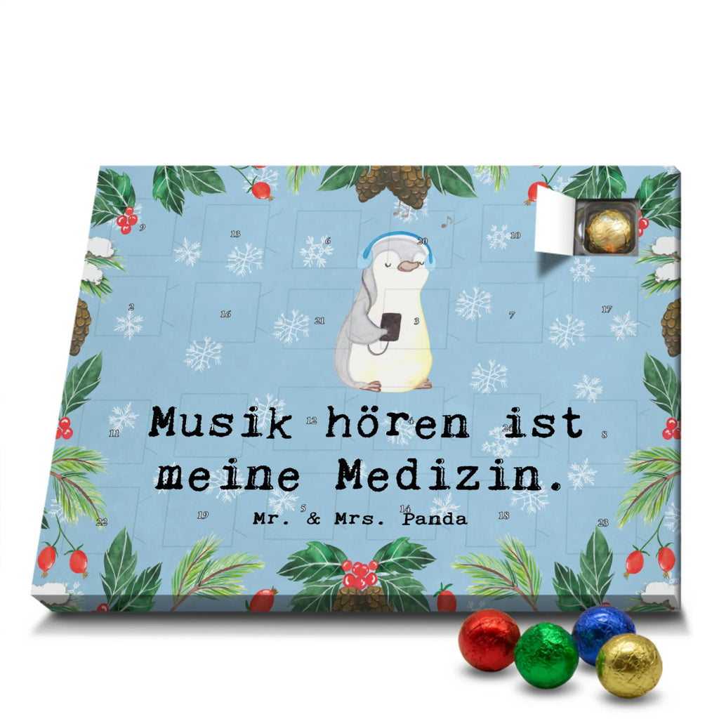 Schoko Adventskalender Pinguin Musik hören Adventskalender, Schokoladen Adventskalender, Schoko Adventskalender, Geschenk, Sport, Sportart, Hobby, Schenken, Danke, Dankeschön, Auszeichnung, Gewinn, Sportler, Musik hören, Lieblingssong