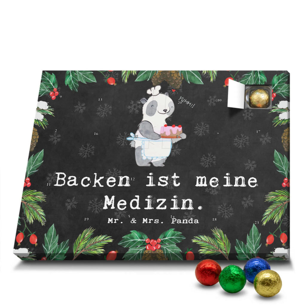 Schoko Adventskalender Panda Backen Adventskalender, Schokoladen Adventskalender, Schoko Adventskalender, Geschenk, Sport, Sportart, Hobby, Schenken, Danke, Dankeschön, Auszeichnung, Gewinn, Sportler, backen, Hobbybäcker, Kuchen backen