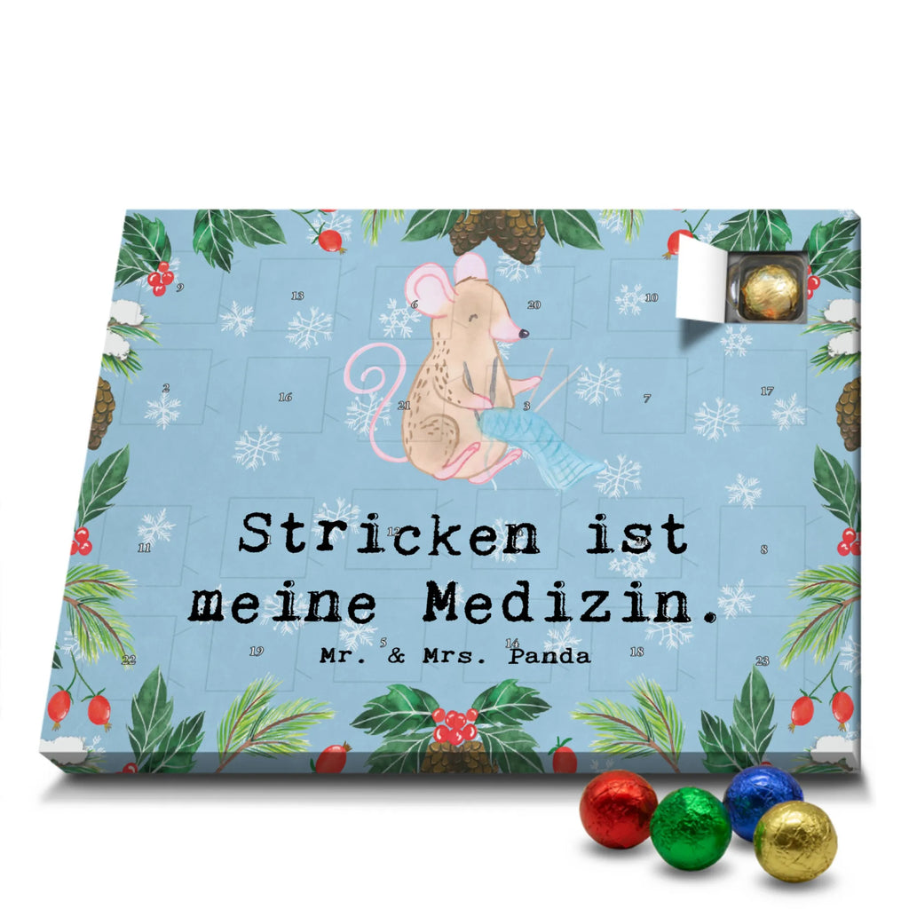 Schoko Adventskalender Maus Stricken Adventskalender, Schokoladen Adventskalender, Schoko Adventskalender, Geschenk, Sport, Sportart, Hobby, Schenken, Danke, Dankeschön, Auszeichnung, Gewinn, Sportler, Stricken, DIY