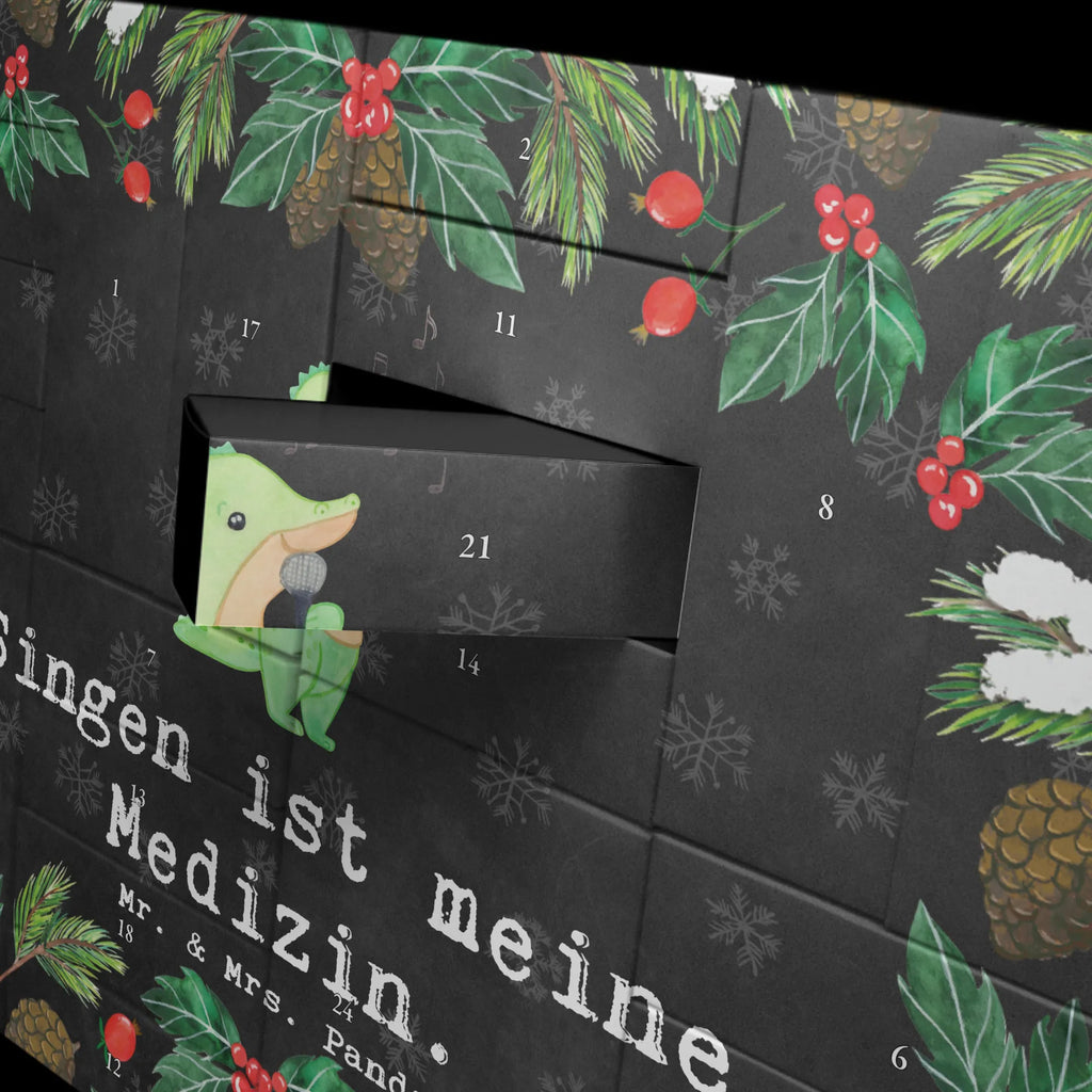 Befüllbarer Adventskalender Krokodil Singen Befüllbarer Adventskalender, Adventskalender zum selbst befüllen, Geschenk, Sport, Sportart, Hobby, Schenken, Danke, Dankeschön, Auszeichnung, Gewinn, Sportler, Singen, Band, Live Auftritt, Gesang, Hobbysänger