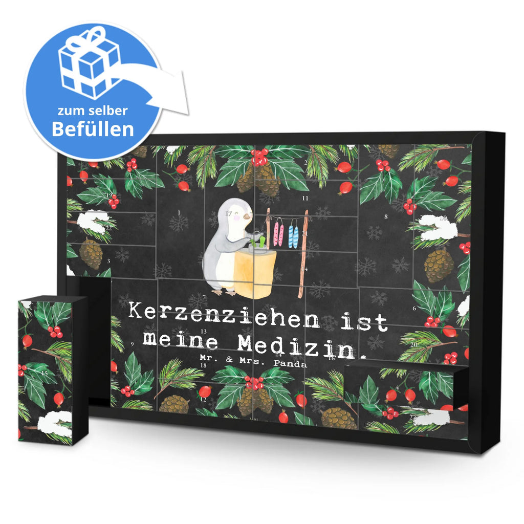 Befüllbarer Adventskalender Pinguin Kerzenziehen Befüllbarer Adventskalender, Adventskalender zum selbst befüllen, Geschenk, Sport, Sportart, Hobby, Schenken, Danke, Dankeschön, Auszeichnung, Gewinn, Sportler, Kerzenziehen, Kerzen ziehen. DIY, Deko basteln