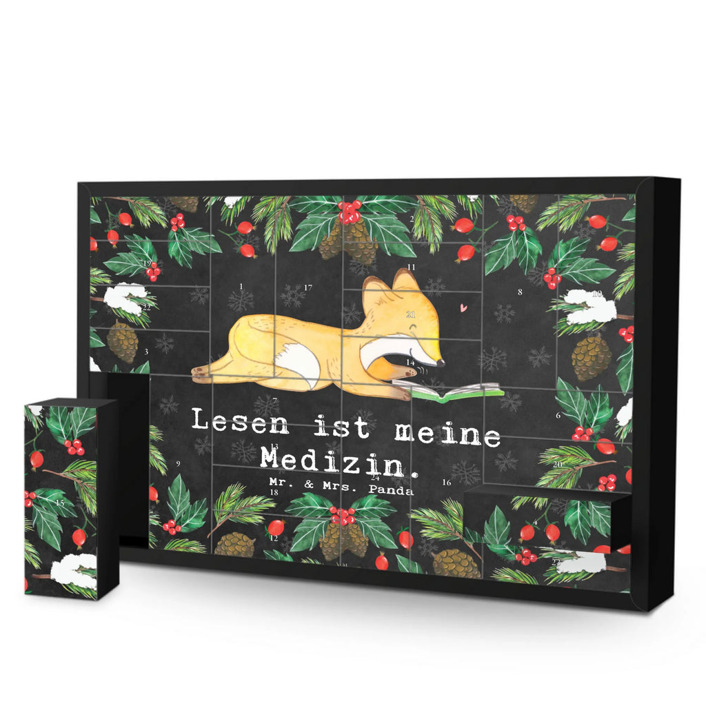 Befüllbarer Adventskalender Fuchs Lesen Befüllbarer Adventskalender, Adventskalender zum selbst befüllen, Geschenk, Sport, Sportart, Hobby, Schenken, Danke, Dankeschön, Auszeichnung, Gewinn, Sportler, lesen, Bücher lesen, Bücherwurm