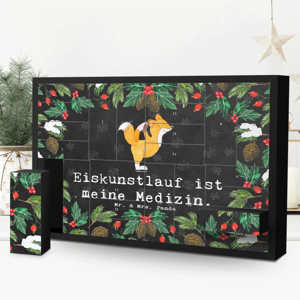 Befüllbarer Adventskalender Fuchs Eiskunstläufer Befüllbarer Adventskalender, Adventskalender zum selbst befüllen, Geschenk, Sport, Sportart, Hobby, Schenken, Danke, Dankeschön, Auszeichnung, Gewinn, Sportler, Eiskunstläufer, Eiskunstläuferin, Eiskunst