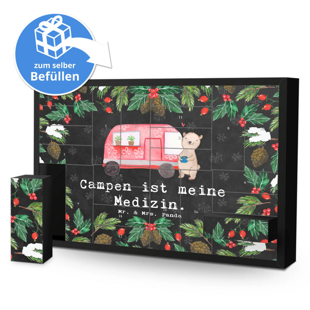 Befüllbarer Adventskalender Bär Camper Befüllbarer Adventskalender, Adventskalender zum selbst befüllen, Geschenk, Sport, Sportart, Hobby, Schenken, Danke, Dankeschön, Auszeichnung, Gewinn, Sportler, Camper, Campen, Zelten, Campingplatz, Wohnmobil, Roadtrip, Urlaub