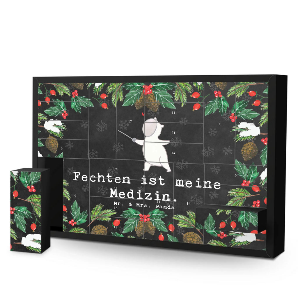 Befüllbarer Adventskalender Panda Fechten Befüllbarer Adventskalender, Adventskalender zum selbst befüllen, Geschenk, Sport, Sportart, Hobby, Schenken, Danke, Dankeschön, Auszeichnung, Gewinn, Sportler, Fechten, Fechter Bund, Fecht Verein, Fecht Club