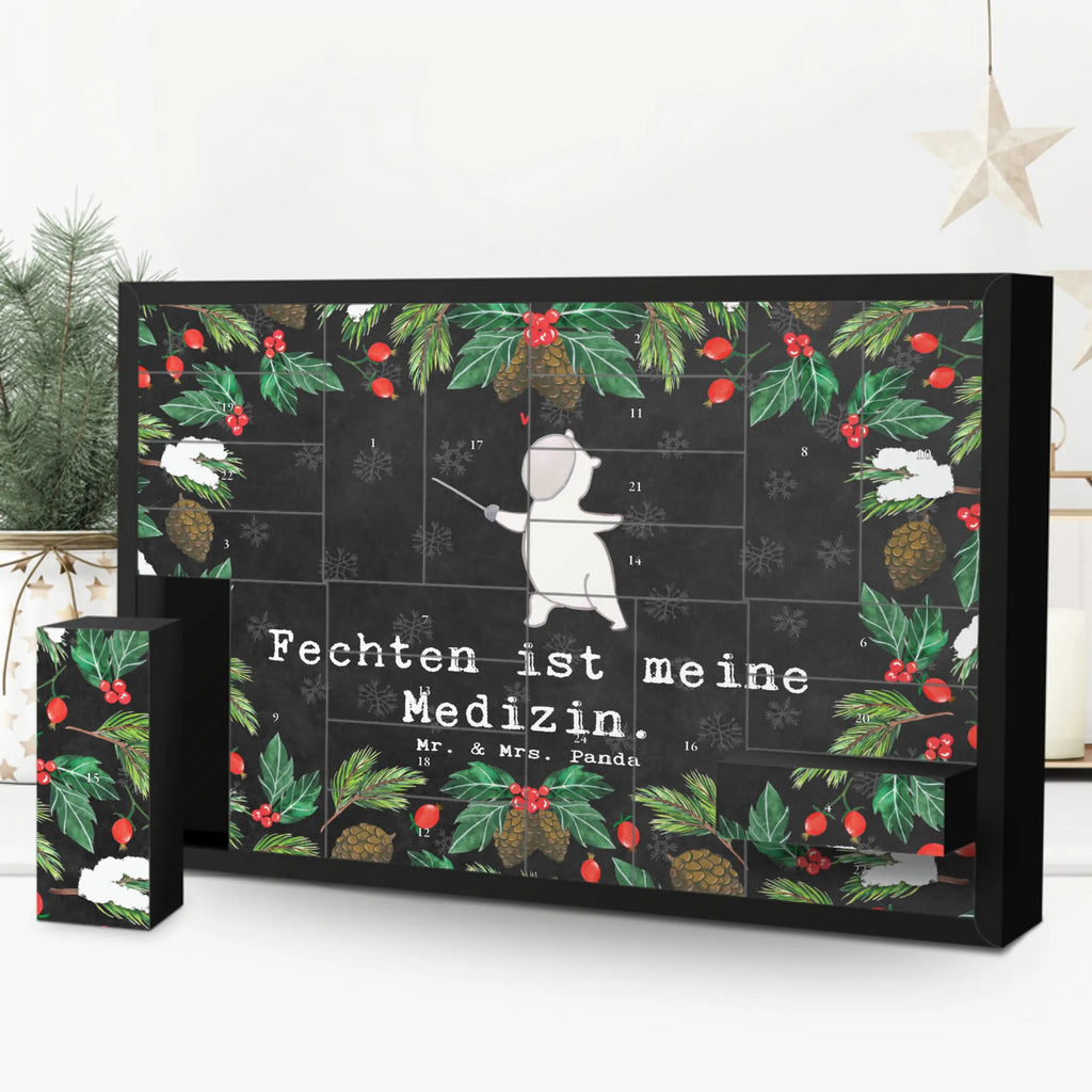 Befüllbarer Adventskalender Panda Fechten Befüllbarer Adventskalender, Adventskalender zum selbst befüllen, Geschenk, Sport, Sportart, Hobby, Schenken, Danke, Dankeschön, Auszeichnung, Gewinn, Sportler, Fechten, Fechter Bund, Fecht Verein, Fecht Club