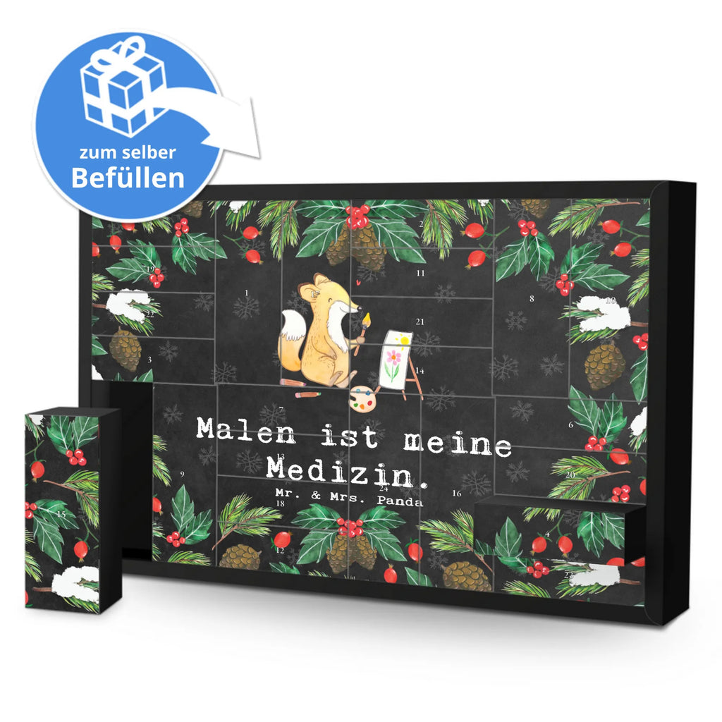 Befüllbarer Adventskalender Fuchs  Malen Befüllbarer Adventskalender, Adventskalender zum selbst befüllen, Geschenk, Sport, Sportart, Hobby, Schenken, Danke, Dankeschön, Auszeichnung, Gewinn, Sportler, Malen, Zeichnen, Hobbyzeichner, Künstler, Künstlerin