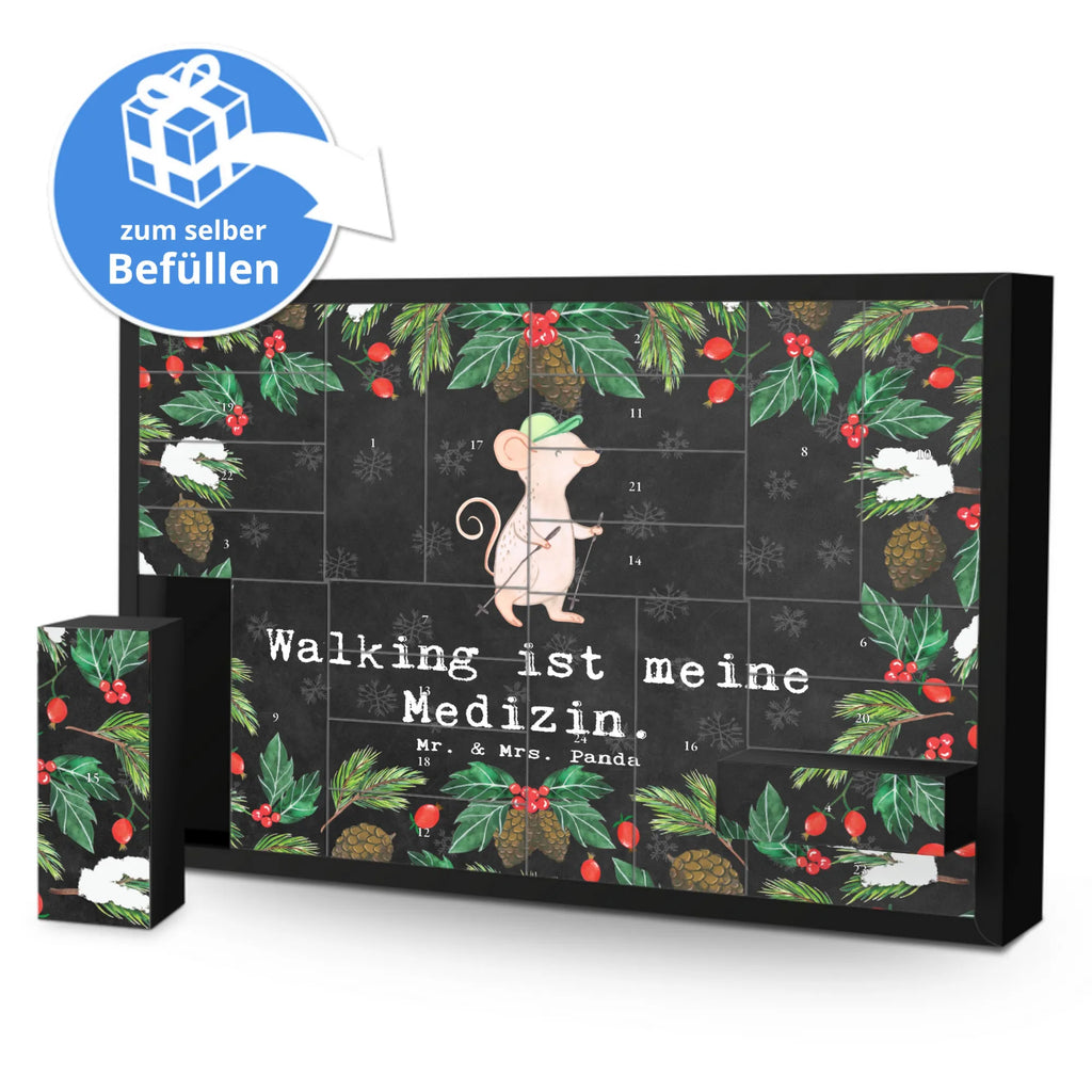 Befüllbarer Adventskalender Maus Walking Befüllbarer Adventskalender, Adventskalender zum selbst befüllen, Geschenk, Sport, Sportart, Hobby, Schenken, Danke, Dankeschön, Auszeichnung, Gewinn, Sportler, Walking, Walken, schnelles Gehen, Spazieren gehen