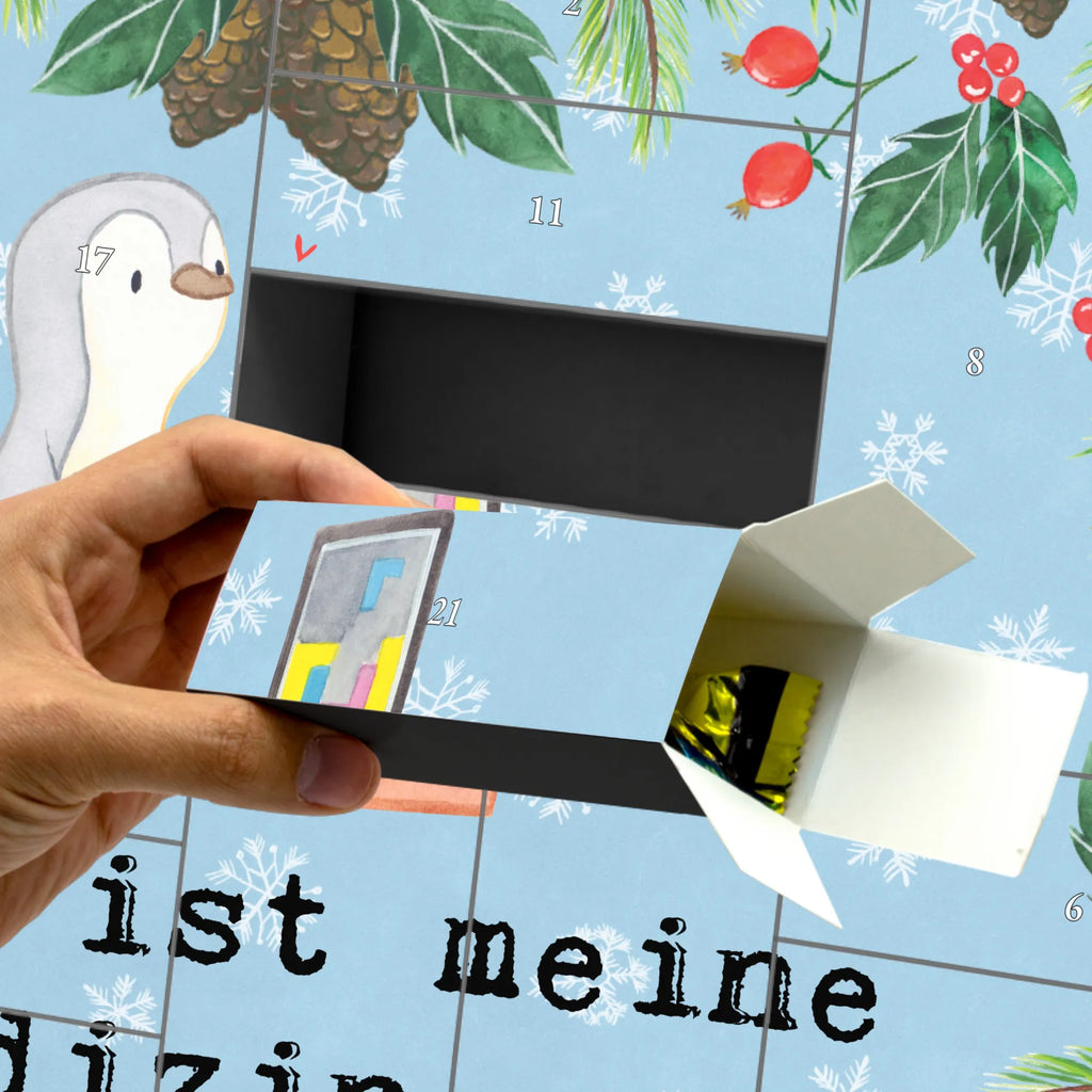 Befüllbarer Adventskalender Pinguin Zocken Befüllbarer Adventskalender, Adventskalender zum selbst befüllen, Geschenk, Sport, Sportart, Hobby, Schenken, Danke, Dankeschön, Auszeichnung, Gewinn, Sportler, Zocken, Gaming, Videospiele, Videogames