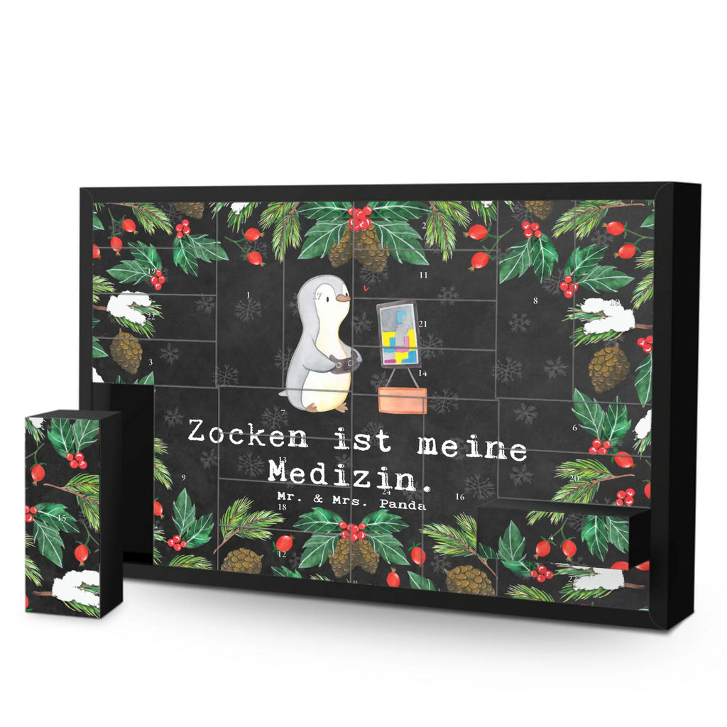 Befüllbarer Adventskalender Pinguin Zocken Befüllbarer Adventskalender, Adventskalender zum selbst befüllen, Geschenk, Sport, Sportart, Hobby, Schenken, Danke, Dankeschön, Auszeichnung, Gewinn, Sportler, Zocken, Gaming, Videospiele, Videogames