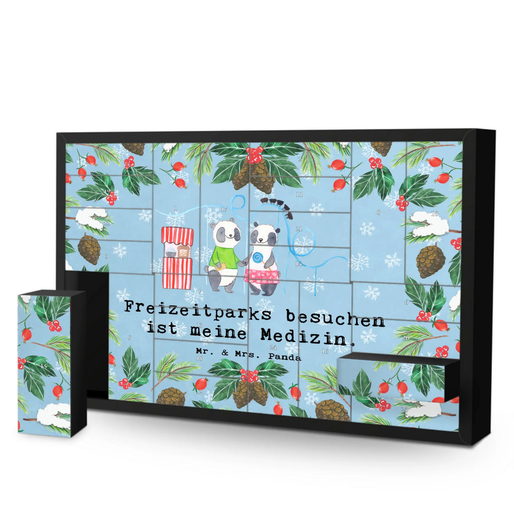 Befüllbarer Adventskalender Pandas Freizeitpark besuchen Befüllbarer Adventskalender, Adventskalender zum selbst befüllen, Geschenk, Sport, Sportart, Hobby, Schenken, Danke, Dankeschön, Auszeichnung, Gewinn, Sportler, Freizeitpark besuchen, Achterbahn fahren