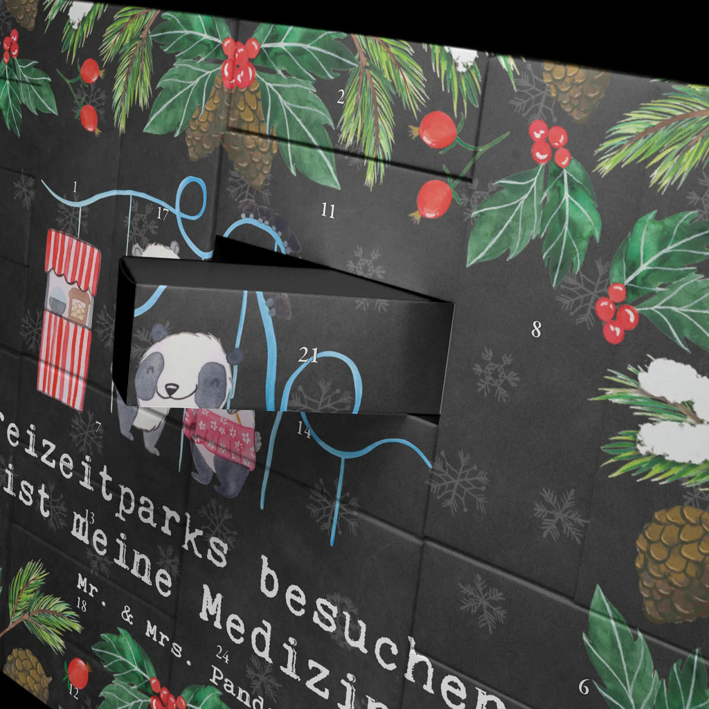 Befüllbarer Adventskalender Pandas Freizeitpark besuchen Befüllbarer Adventskalender, Adventskalender zum selbst befüllen, Geschenk, Sport, Sportart, Hobby, Schenken, Danke, Dankeschön, Auszeichnung, Gewinn, Sportler, Freizeitpark besuchen, Achterbahn fahren