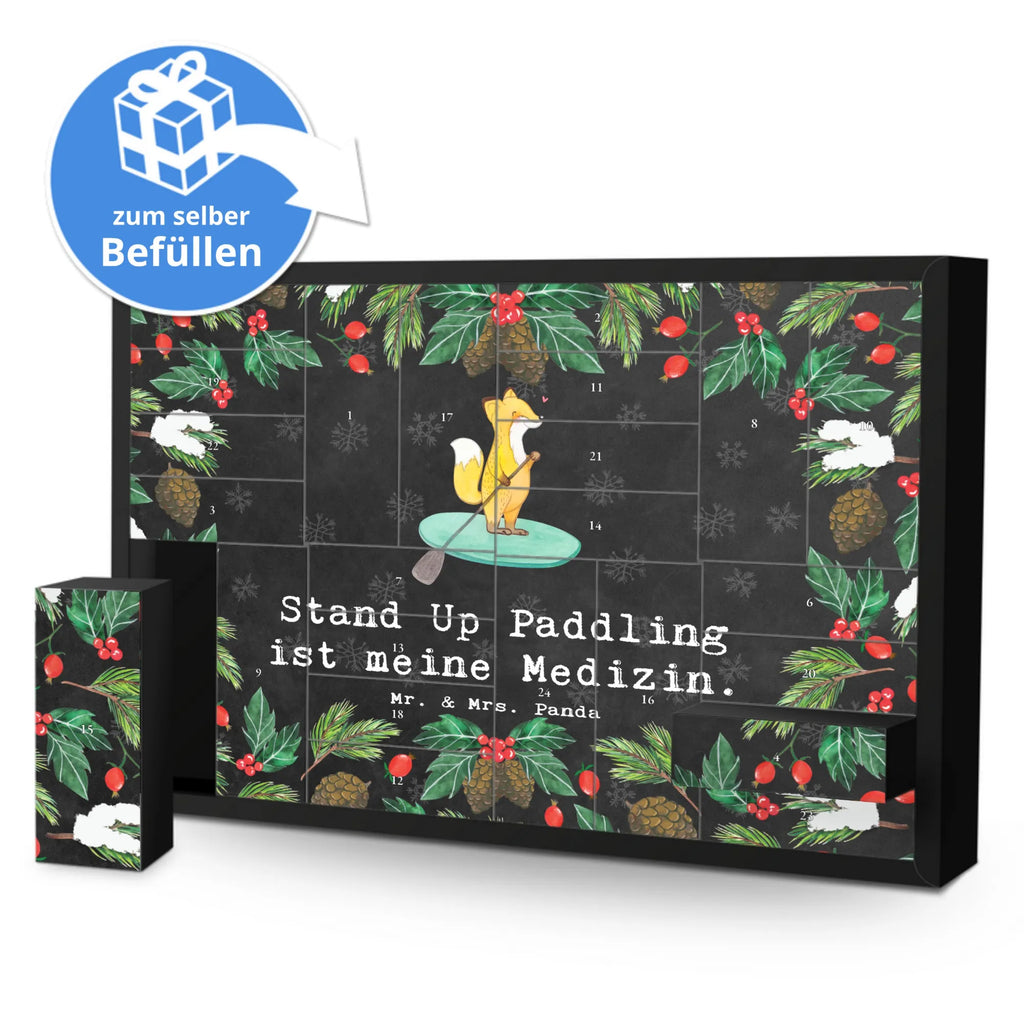 Befüllbarer Adventskalender Fuchs Stand Up Paddling Befüllbarer Adventskalender, Adventskalender zum selbst befüllen, Geschenk, Sport, Sportart, Hobby, Schenken, Danke, Dankeschön, Auszeichnung, Gewinn, Sportler, Stand Up Paddling, Paddle Boarding, SUB, subben, Stand up paddle