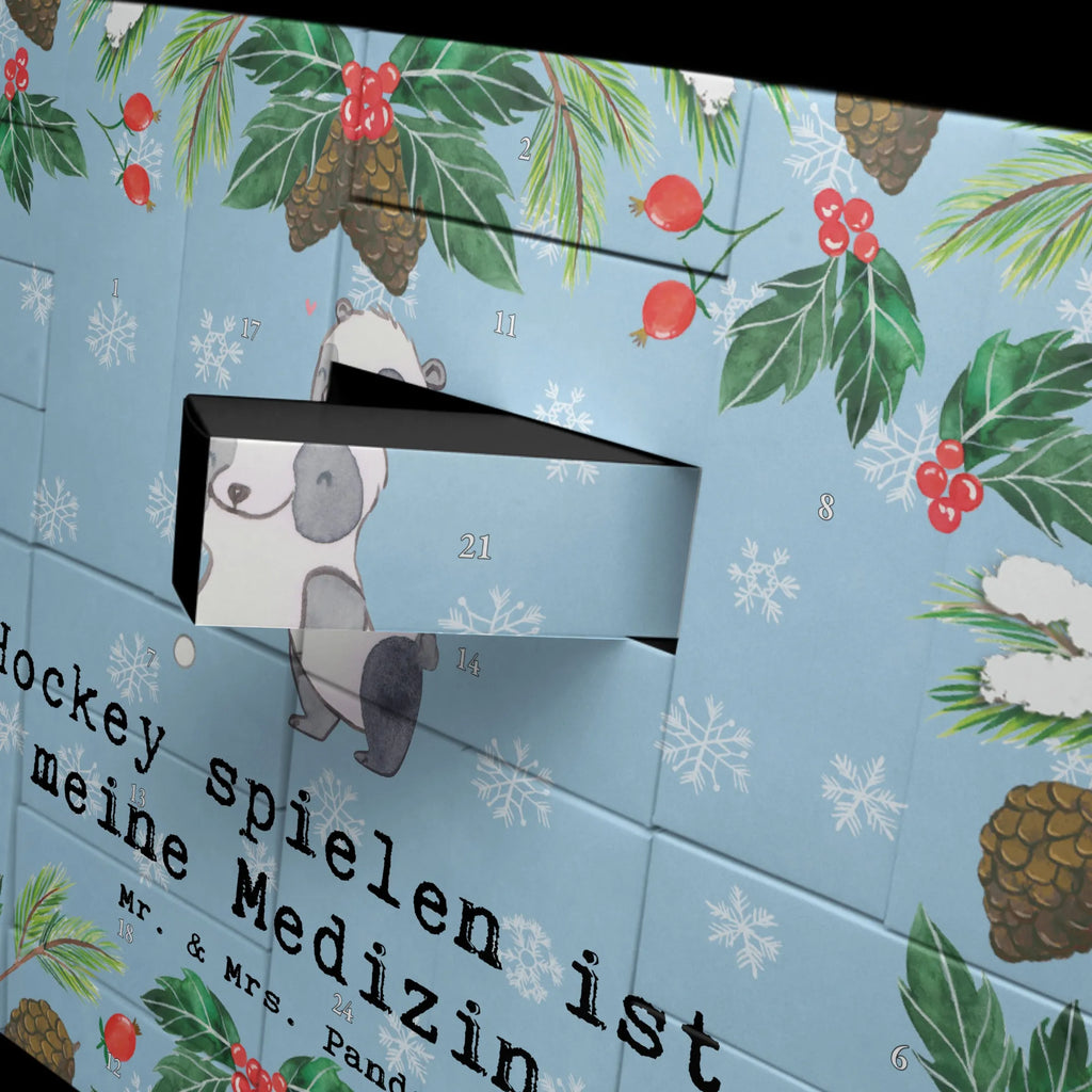 Befüllbarer Adventskalender Panda Hockey spielen Befüllbarer Adventskalender, Adventskalender zum selbst befüllen, Geschenk, Sport, Sportart, Hobby, Schenken, Danke, Dankeschön, Auszeichnung, Gewinn, Sportler, Hockey spielen, Feldhockey, Hockeyschläger, Hockey Verein