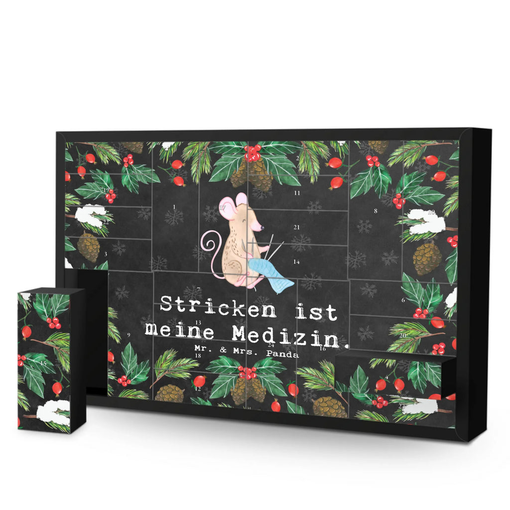 Befüllbarer Adventskalender Maus Stricken Befüllbarer Adventskalender, Adventskalender zum selbst befüllen, Geschenk, Sport, Sportart, Hobby, Schenken, Danke, Dankeschön, Auszeichnung, Gewinn, Sportler, Stricken, DIY