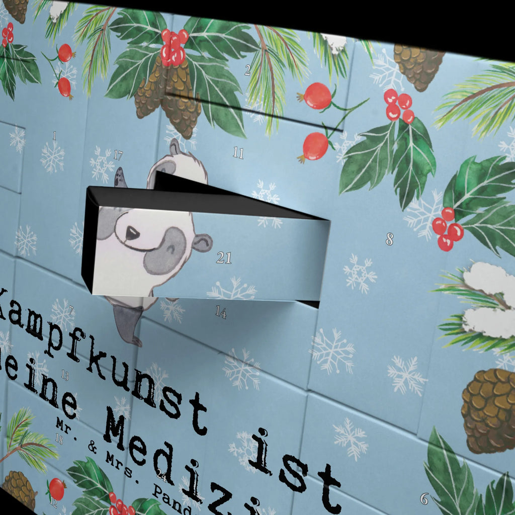 Befüllbarer Adventskalender Panda Kampfkunst Befüllbarer Adventskalender, Adventskalender zum selbst befüllen, Geschenk, Sport, Sportart, Hobby, Schenken, Danke, Dankeschön, Auszeichnung, Gewinn, Sportler, Kampfkunst, Kampfsportarten, Selbstverteidigung