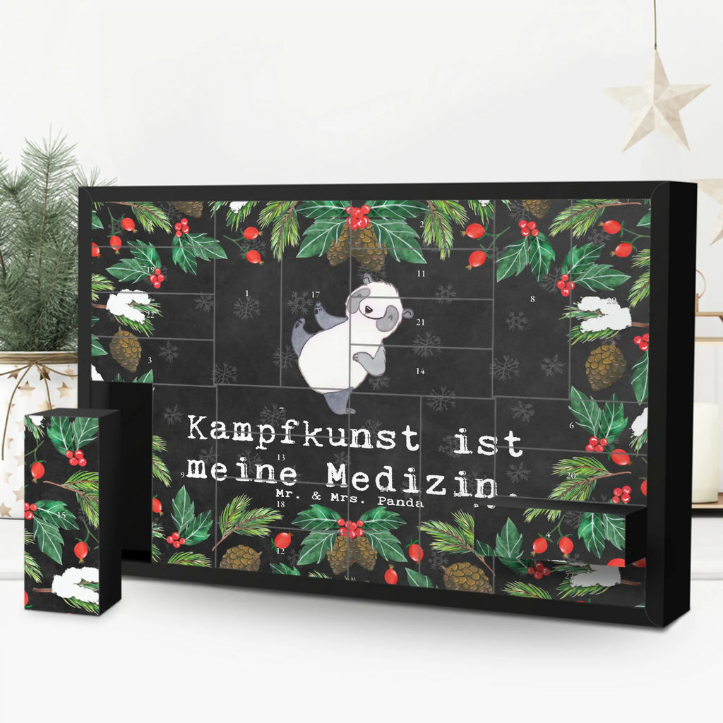 Befüllbarer Adventskalender Panda Kampfkunst Befüllbarer Adventskalender, Adventskalender zum selbst befüllen, Geschenk, Sport, Sportart, Hobby, Schenken, Danke, Dankeschön, Auszeichnung, Gewinn, Sportler, Kampfkunst, Kampfsportarten, Selbstverteidigung