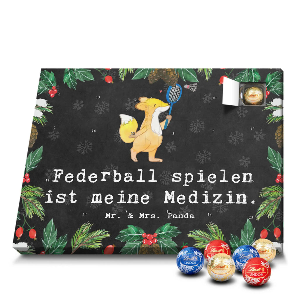 Kugel Markenschokolade Adventskalender Fuchs Federball spielen Adventskalender, Weihnachtskalender, Kalender, Weihnachten, Schokoladen Adventskalender, Kugel Markenschokolade Adventskalender, Geschenk, Sport, Sportart, Hobby, Schenken, Danke, Dankeschön, Auszeichnung, Gewinn, Sportler, Federball spielen, Badminton