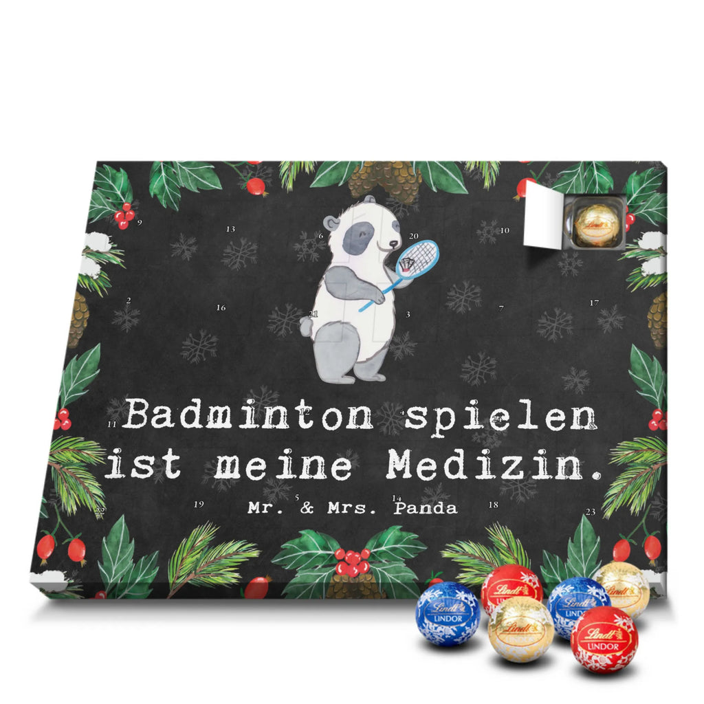 Kugel Markenschokolade Adventskalender Panda Badminton Adventskalender, Weihnachtskalender, Kalender, Weihnachten, Schokoladen Adventskalender, Kugel Markenschokolade Adventskalender, Geschenk, Sport, Sportart, Hobby, Schenken, Danke, Dankeschön, Auszeichnung, Gewinn, Sportler, Badminton, Badminton spielen