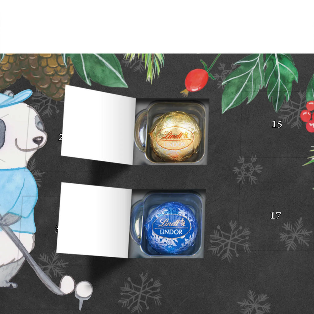 Kugel Markenschokolade Adventskalender Panda Golfen Adventskalender, Weihnachtskalender, Kalender, Weihnachten, Schokoladen Adventskalender, Kugel Markenschokolade Adventskalender, Geschenk, Sport, Sportart, Hobby, Schenken, Danke, Dankeschön, Auszeichnung, Gewinn, Sportler, Golfen, Golf spielen, Golfplatz, Golfturnier, Golf Verein