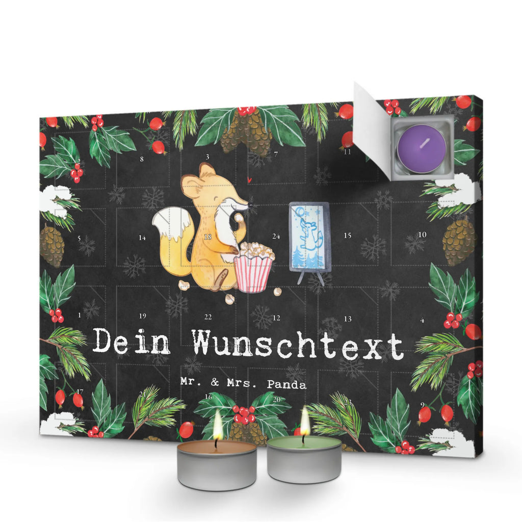 Personalisierter Duftkerzen Adventskalender Fuchs Filme gucken Personalisierter Duftkerzen Adventskalender, Geschenk, Sport, Sportart, Hobby, Schenken, Danke, Dankeschön, Auszeichnung, Gewinn, Sportler, Filmabend, Filme gucken, TV, Fernsehen, Kino