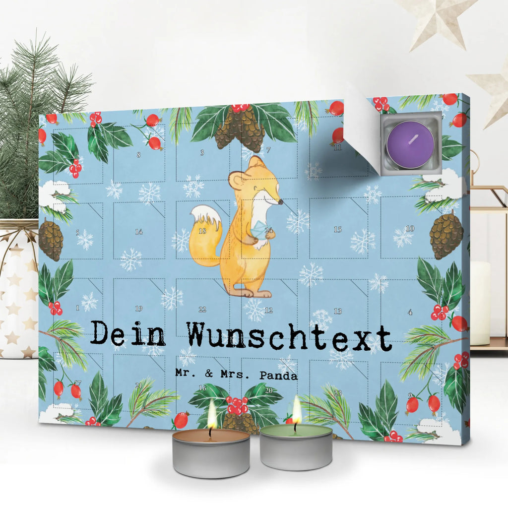 Personalisierter Duftkerzen Adventskalender Fuchs Origami Personalisierter Duftkerzen Adventskalender, Geschenk, Sport, Sportart, Hobby, Schenken, Danke, Dankeschön, Auszeichnung, Gewinn, Sportler, Origami, Papier Falten, Basteln, japanische Faltkunst, DIY