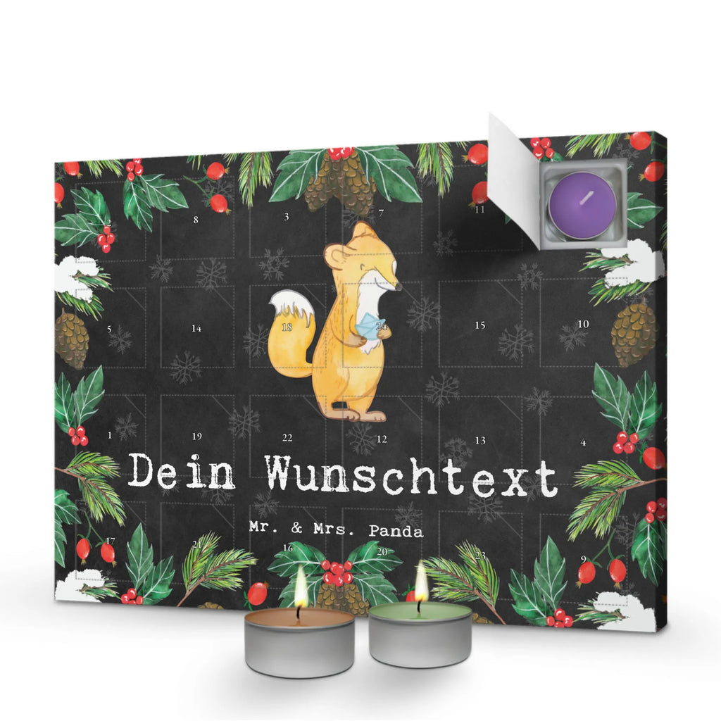 Personalisierter Duftkerzen Adventskalender Fuchs Origami Personalisierter Duftkerzen Adventskalender, Geschenk, Sport, Sportart, Hobby, Schenken, Danke, Dankeschön, Auszeichnung, Gewinn, Sportler, Origami, Papier Falten, Basteln, japanische Faltkunst, DIY