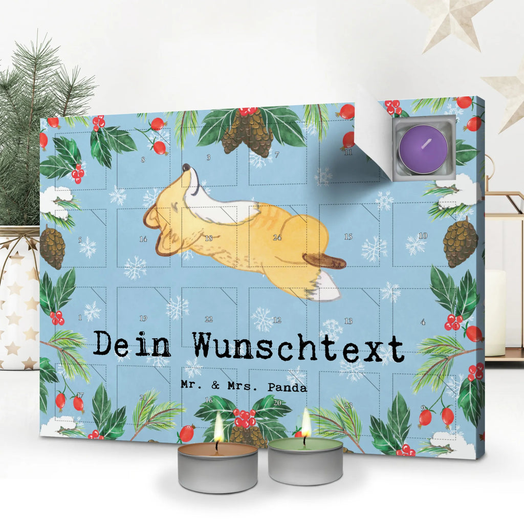 Personalisierter Duftkerzen Adventskalender Fuchs Crunches Personalisierter Duftkerzen Adventskalender, Geschenk, Sport, Sportart, Hobby, Schenken, Danke, Dankeschön, Auszeichnung, Gewinn, Sportler, Crunches, Fitness, Bauchpressen, Fitnessstudio