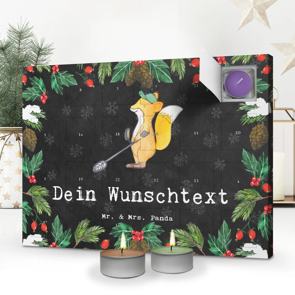 Personalisierter Duftkerzen Adventskalender Fuchs Metalldetektor Personalisierter Duftkerzen Adventskalender, Geschenk, Sport, Sportart, Hobby, Schenken, Danke, Dankeschön, Auszeichnung, Gewinn, Sportler, Metalldetektor, Schatzsuche, Sondengänger, Münzen suchen, sondeln