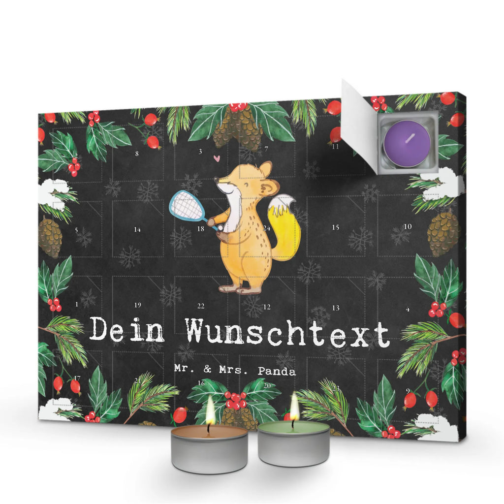 Personalisierter Duftkerzen Adventskalender Fuchs Squash spielen Personalisierter Duftkerzen Adventskalender, Geschenk, Sport, Sportart, Hobby, Schenken, Danke, Dankeschön, Auszeichnung, Gewinn, Sportler, Squash spielen, Squashhalle, Ballsport