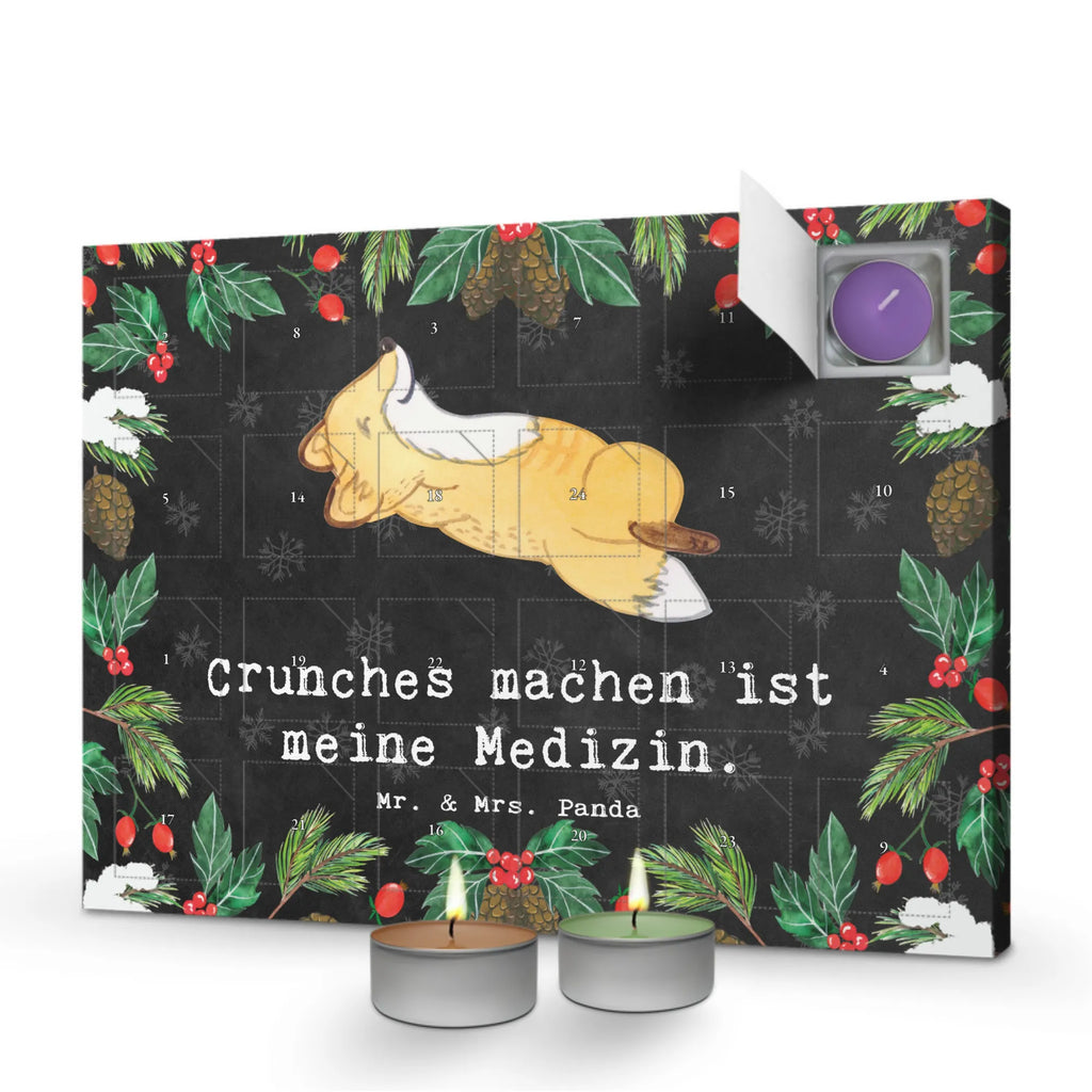 Duftkerzen Adventskalender Fuchs Crunches Adventskalender, Kerzen Adventskalender, Duftkerzen Adventskalender, Geschenk, Sport, Sportart, Hobby, Schenken, Danke, Dankeschön, Auszeichnung, Gewinn, Sportler, Crunches, Fitness, Bauchpressen, Fitnessstudio