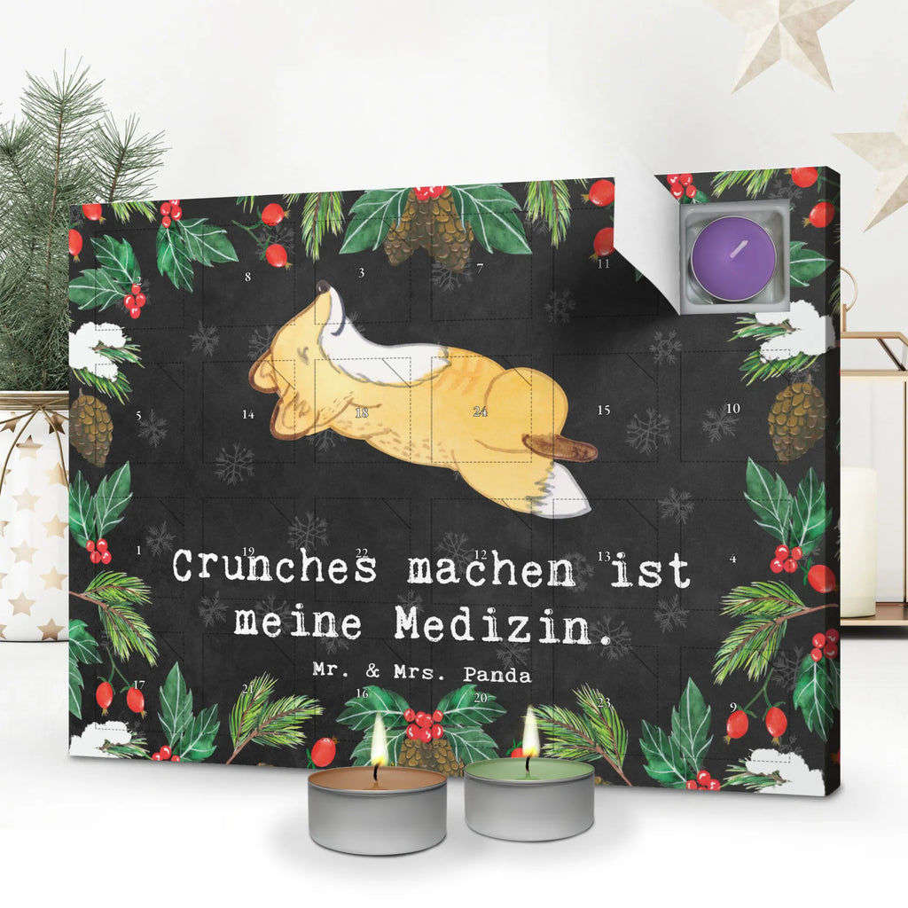 Duftkerzen Adventskalender Fuchs Crunches Adventskalender, Kerzen Adventskalender, Duftkerzen Adventskalender, Geschenk, Sport, Sportart, Hobby, Schenken, Danke, Dankeschön, Auszeichnung, Gewinn, Sportler, Crunches, Fitness, Bauchpressen, Fitnessstudio