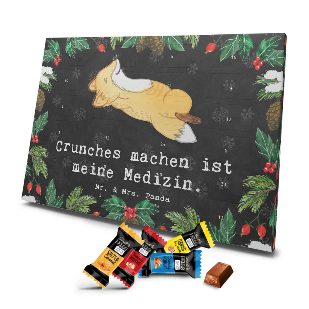 Markenschokolade Adventskalender Fuchs Crunches Adventskalender, Weihnachtskalender, Markenschokolade Adventskalender, Geschenk, Sport, Sportart, Hobby, Schenken, Danke, Dankeschön, Auszeichnung, Gewinn, Sportler, Crunches, Fitness, Bauchpressen, Fitnessstudio