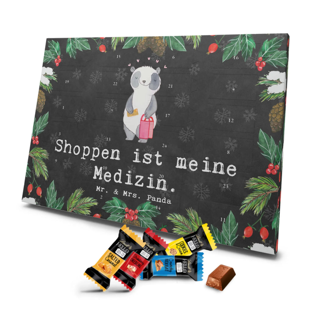 Markenschokolade Adventskalender Panda Shopping Adventskalender, Weihnachtskalender, Markenschokolade Adventskalender, Geschenk, Sport, Sportart, Hobby, Schenken, Danke, Dankeschön, Auszeichnung, Gewinn, Sportler, Shopping, shoppen, einkaufen