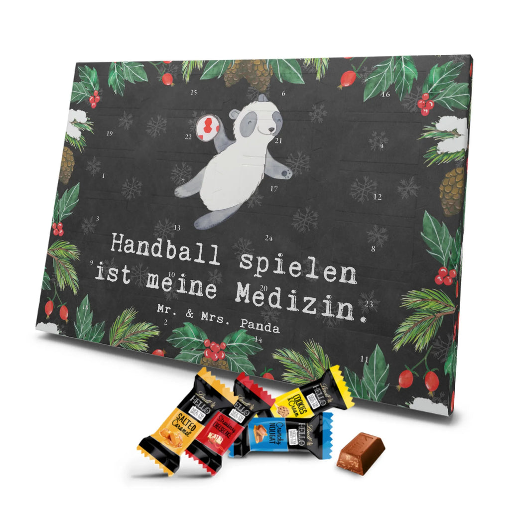 Markenschokolade Adventskalender Panda Handball spielen Adventskalender, Weihnachtskalender, Markenschokolade Adventskalender, Geschenk, Sport, Sportart, Hobby, Schenken, Danke, Dankeschön, Auszeichnung, Gewinn, Sportler, Handball spielen, Handball Turnier, Handball Club, Handball Verein