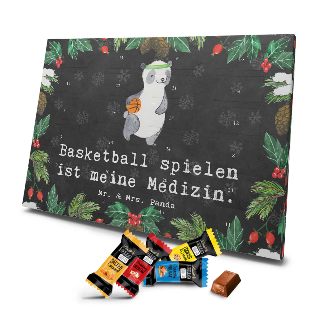 Markenschokolade Adventskalender Panda Basketball Adventskalender, Weihnachtskalender, Markenschokolade Adventskalender, Geschenk, Sport, Sportart, Hobby, Schenken, Danke, Dankeschön, Auszeichnung, Gewinn, Sportler, Basketball, Basketball Verein, Basketball Verband, Basketballplatz