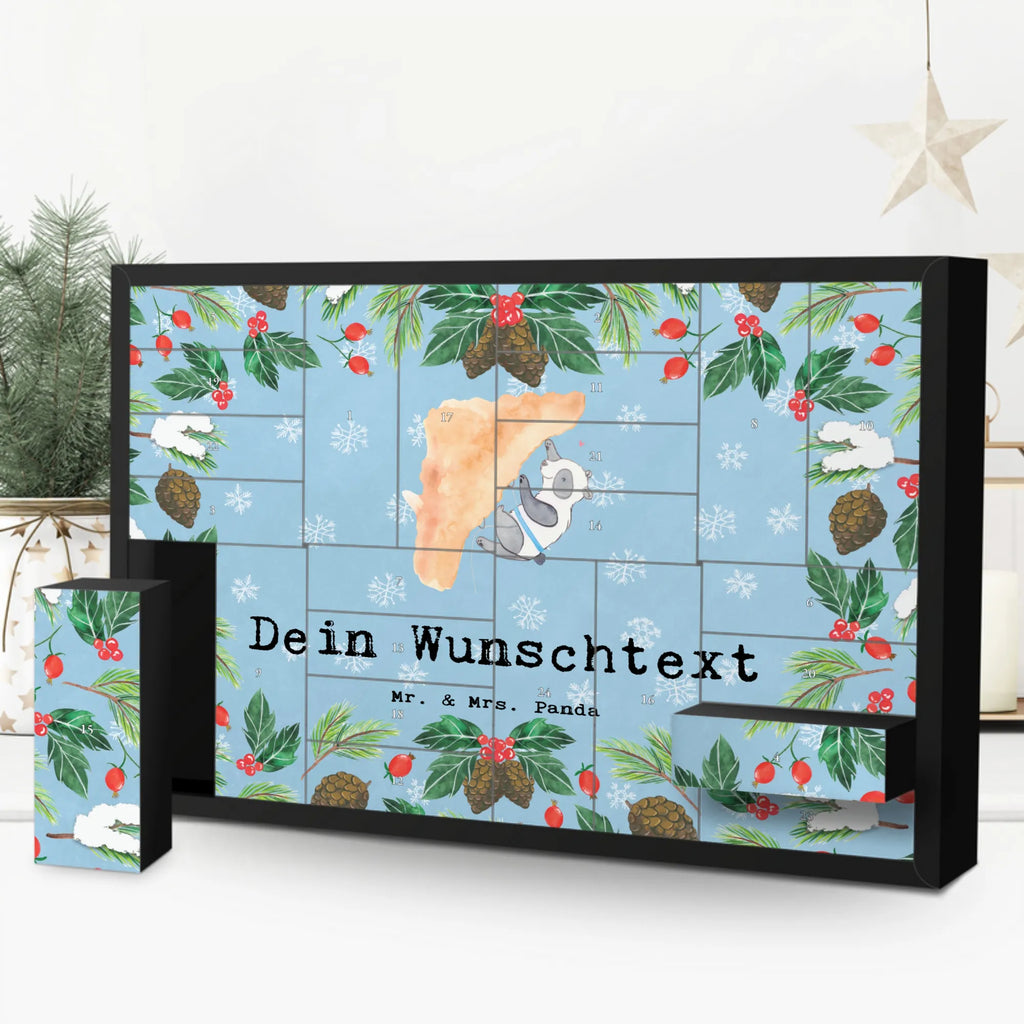 Personalisierter Befüllbarer Adventskalender Panda Klettern Befüllbarer Adventskalender, Adventskalender zum selbst befüllen, Geschenk, Sport, Sportart, Hobby, Schenken, Danke, Dankeschön, Auszeichnung, Gewinn, Sportler, Klettern, Bouldern, Kletterhalle, Klettersport