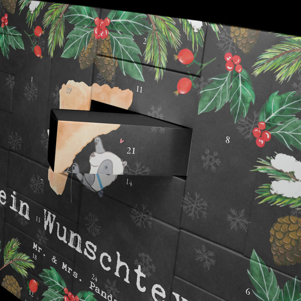 Personalisierter Befüllbarer Adventskalender Panda Klettern Befüllbarer Adventskalender, Adventskalender zum selbst befüllen, Geschenk, Sport, Sportart, Hobby, Schenken, Danke, Dankeschön, Auszeichnung, Gewinn, Sportler, Klettern, Bouldern, Kletterhalle, Klettersport