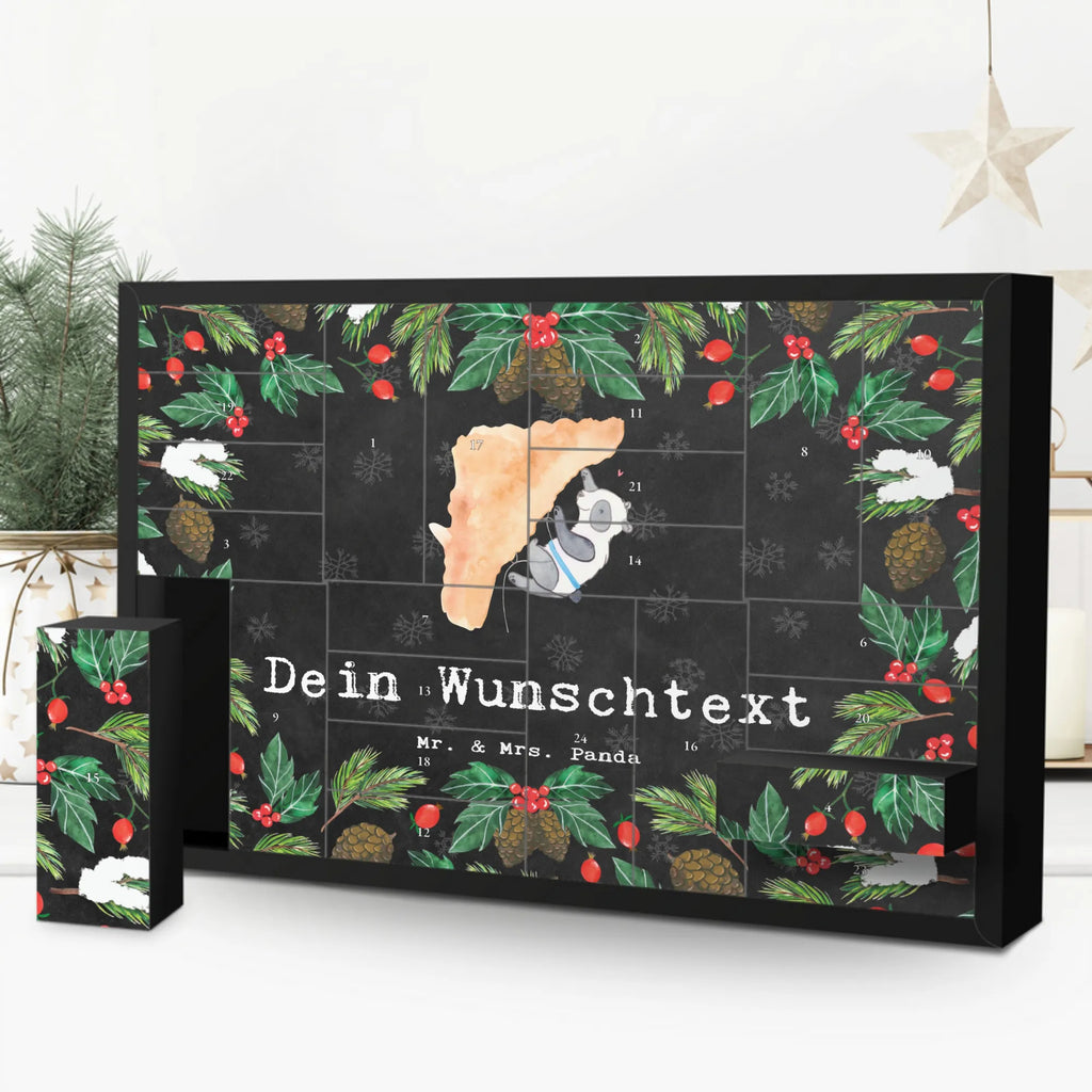 Personalisierter Befüllbarer Adventskalender Panda Klettern Befüllbarer Adventskalender, Adventskalender zum selbst befüllen, Geschenk, Sport, Sportart, Hobby, Schenken, Danke, Dankeschön, Auszeichnung, Gewinn, Sportler, Klettern, Bouldern, Kletterhalle, Klettersport