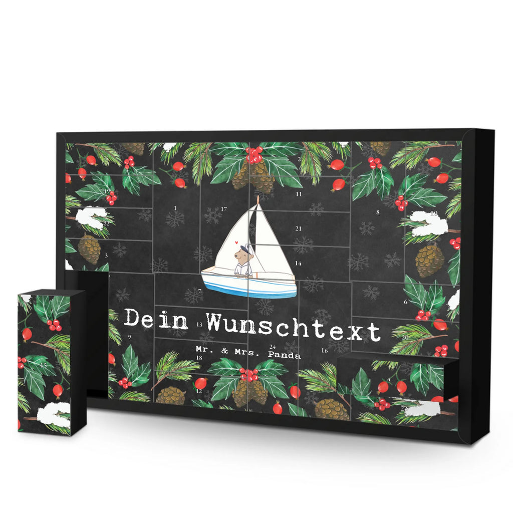 Personalisierter Befüllbarer Adventskalender Bär Segeln Befüllbarer Adventskalender, Adventskalender zum selbst befüllen, Geschenk, Sport, Sportart, Hobby, Schenken, Danke, Dankeschön, Auszeichnung, Gewinn, Sportler, segeln, Segeltörn, Segelboot, Segelschule, Yachtclub