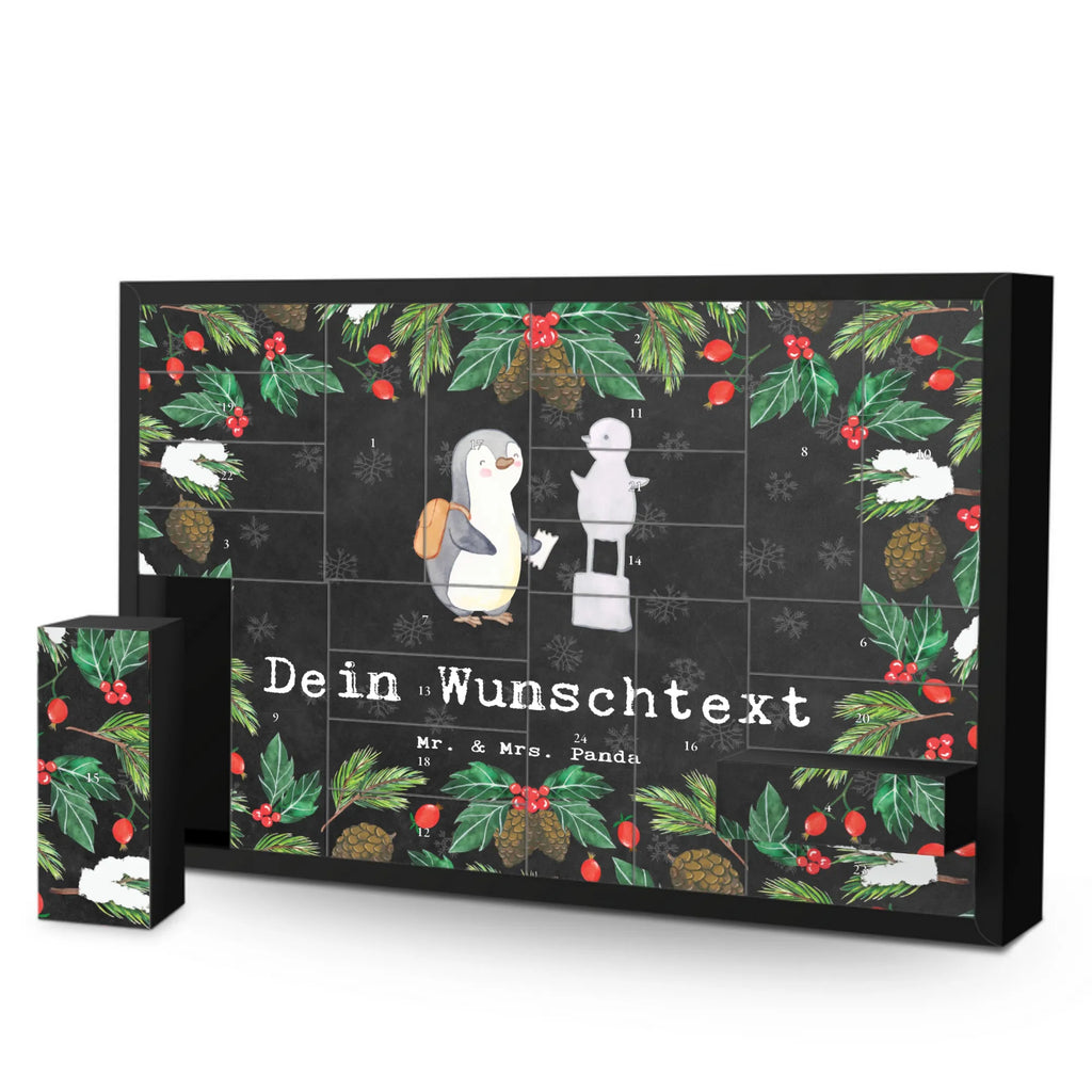 Personalisierter Befüllbarer Adventskalender Pinguin Museum besuchen Befüllbarer Adventskalender, Adventskalender zum selbst befüllen, Geschenk, Sport, Sportart, Hobby, Schenken, Danke, Dankeschön, Auszeichnung, Gewinn, Sportler, Museum besuchen, Museen