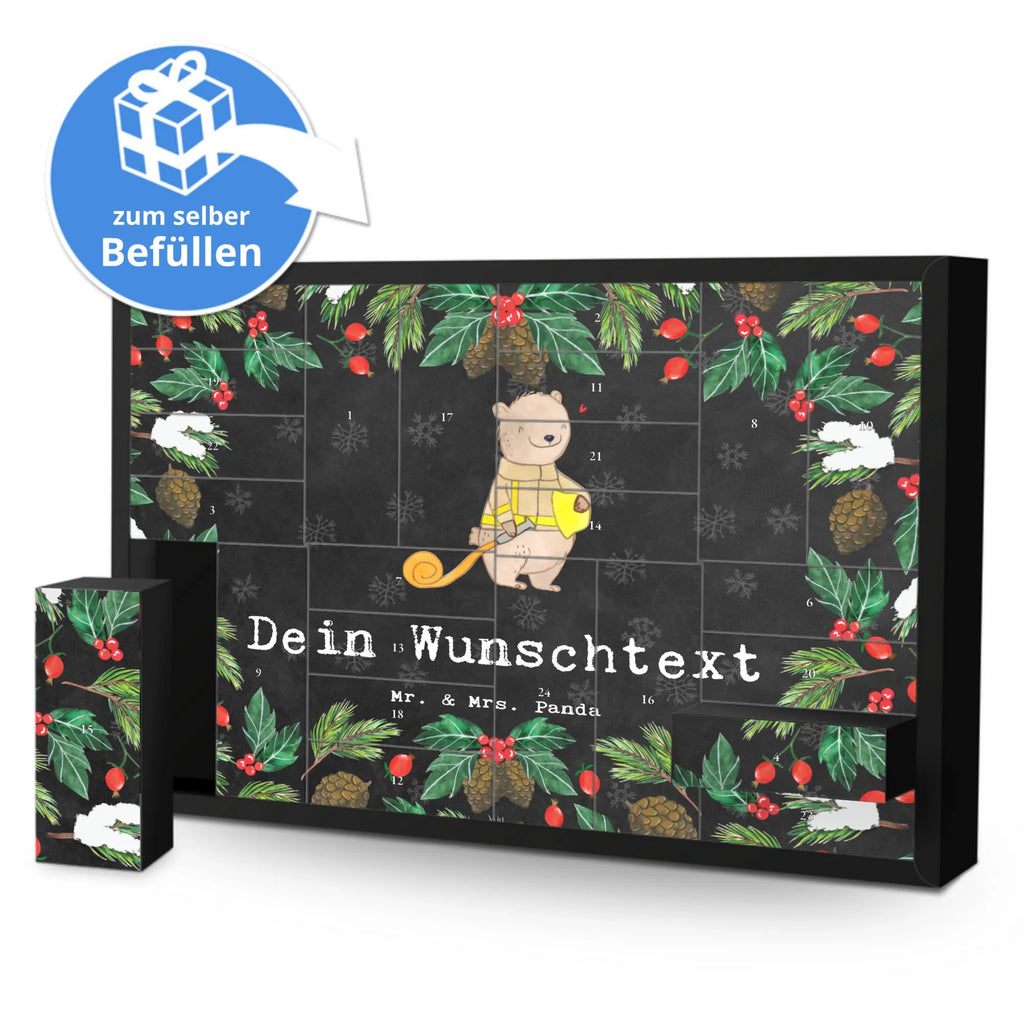 Personalisierter Befüllbarer Adventskalender Bär Freiwillige Feuerwehr Befüllbarer Adventskalender, Adventskalender zum selbst befüllen, Geschenk, Sport, Sportart, Hobby, Schenken, Danke, Dankeschön, Auszeichnung, Gewinn, Sportler, Freiwillige Feuerwehr, Feuerwehrfest, Jugendfeuerwehr